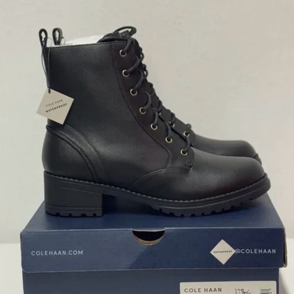 Cole Haan Womens Camea Combat Boot